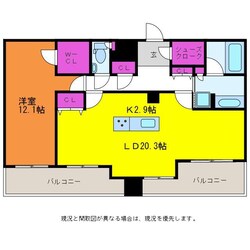 ザ・プレミア新潟萬代橋　1412の物件間取画像